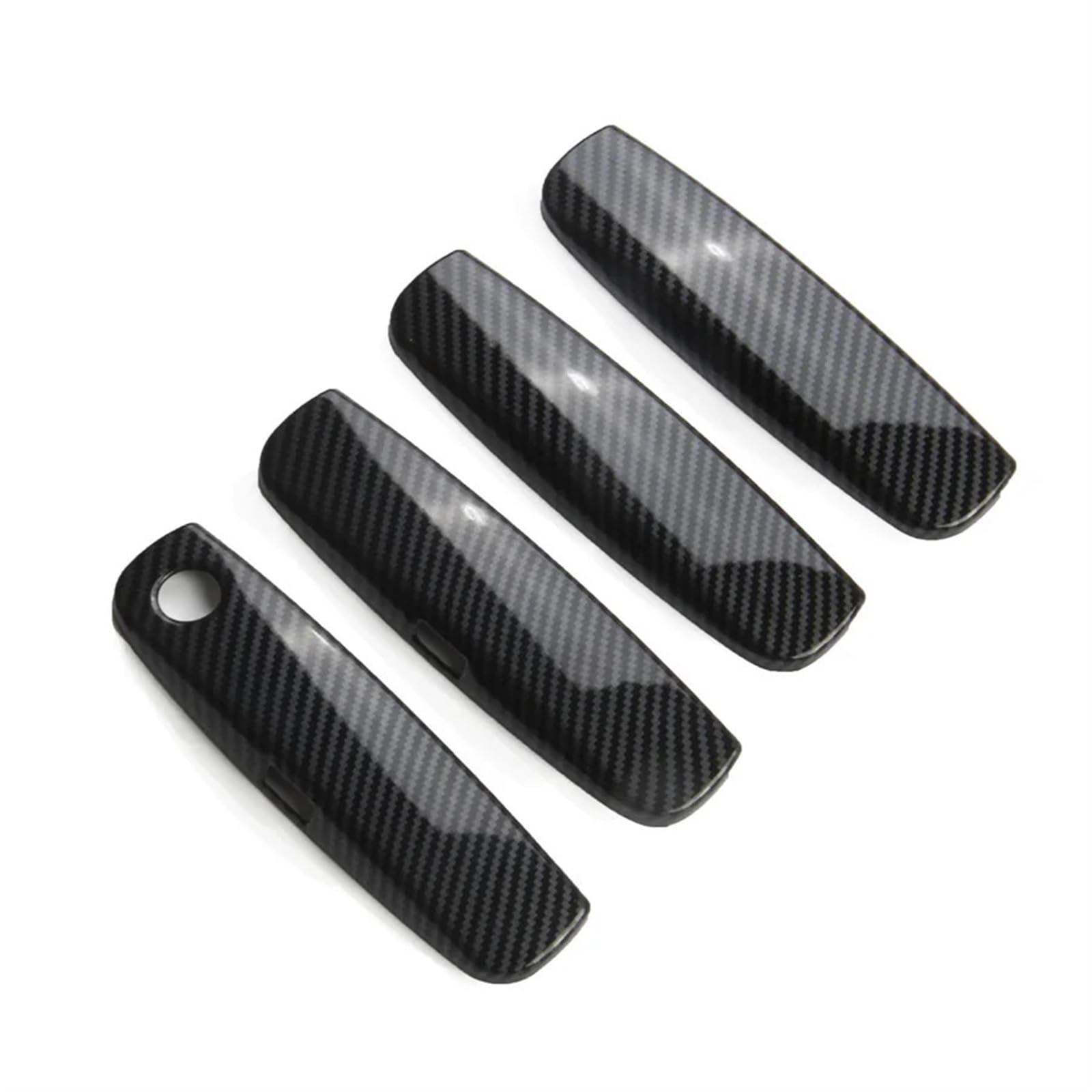YLYOZMD 4X Exterior Door Handle Decor Cover Carbon Fiber Look for Dodge for Charger 2016-21 Motorcycle Parts