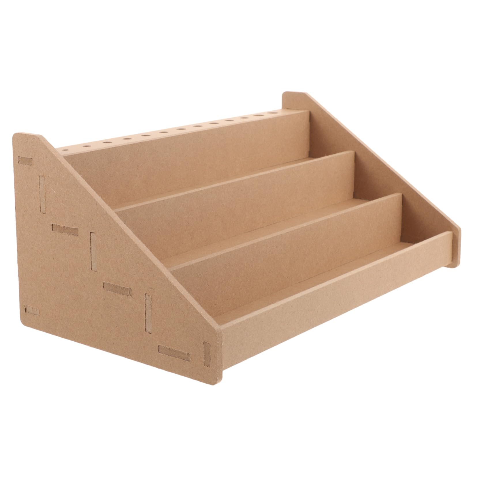 Support de rangement en bois pour atelier d'artiste et école avec 13 niches pour acrylique