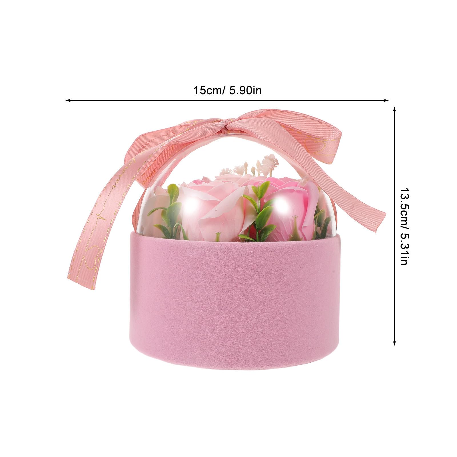 TOYANDONA 4 Pezzi Rose di Sapone in Cofanetto Regalo, Fiori Rosa Eleganti | Aroma Duraturo, Decorazione Romantica per Bagno e Camera, Idea Regalo per Natale, Mamma, San Valentino