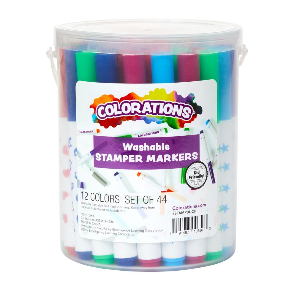 Colorations® Secchio per pennarelli lavabile - 44 pezzi