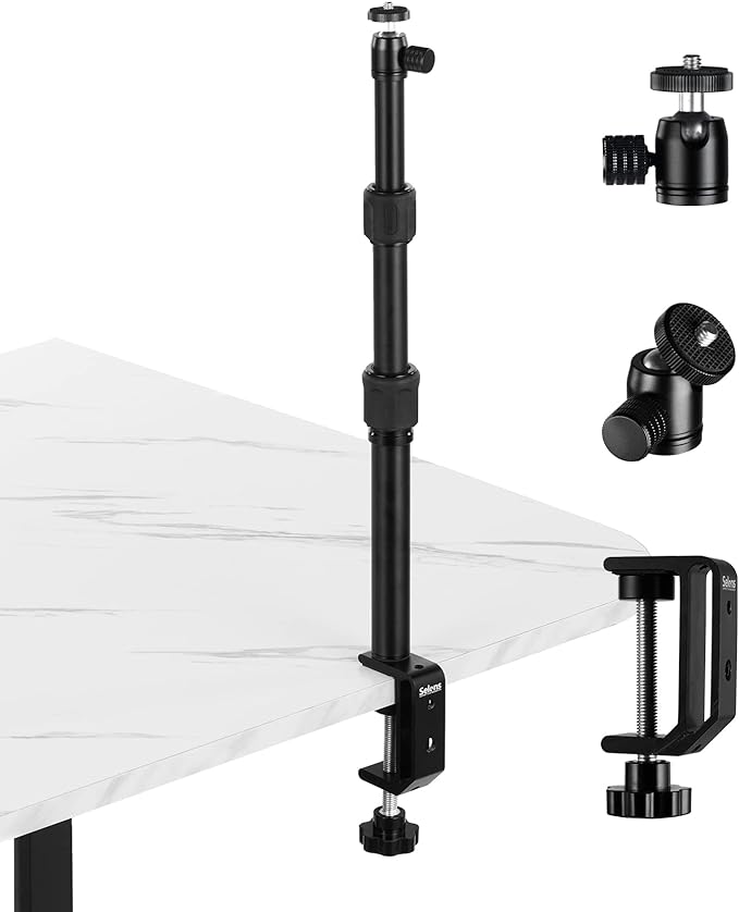Selens Tabletop Camera Desk Mount Stand, 9.4"18.5" with 1/