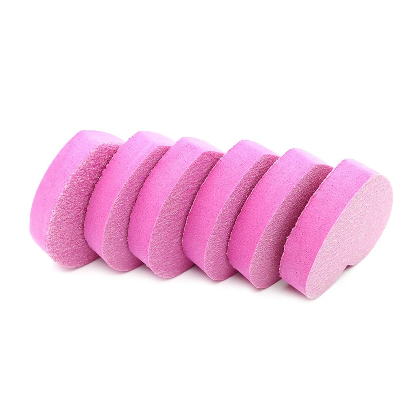 500 Stück herzförmige doppelseitige Nagelfeile, Schwamm, Nagelpufferblock, waschbare Nagelpflege for Formen, Glätten des Fingernagels(500pcs Black)