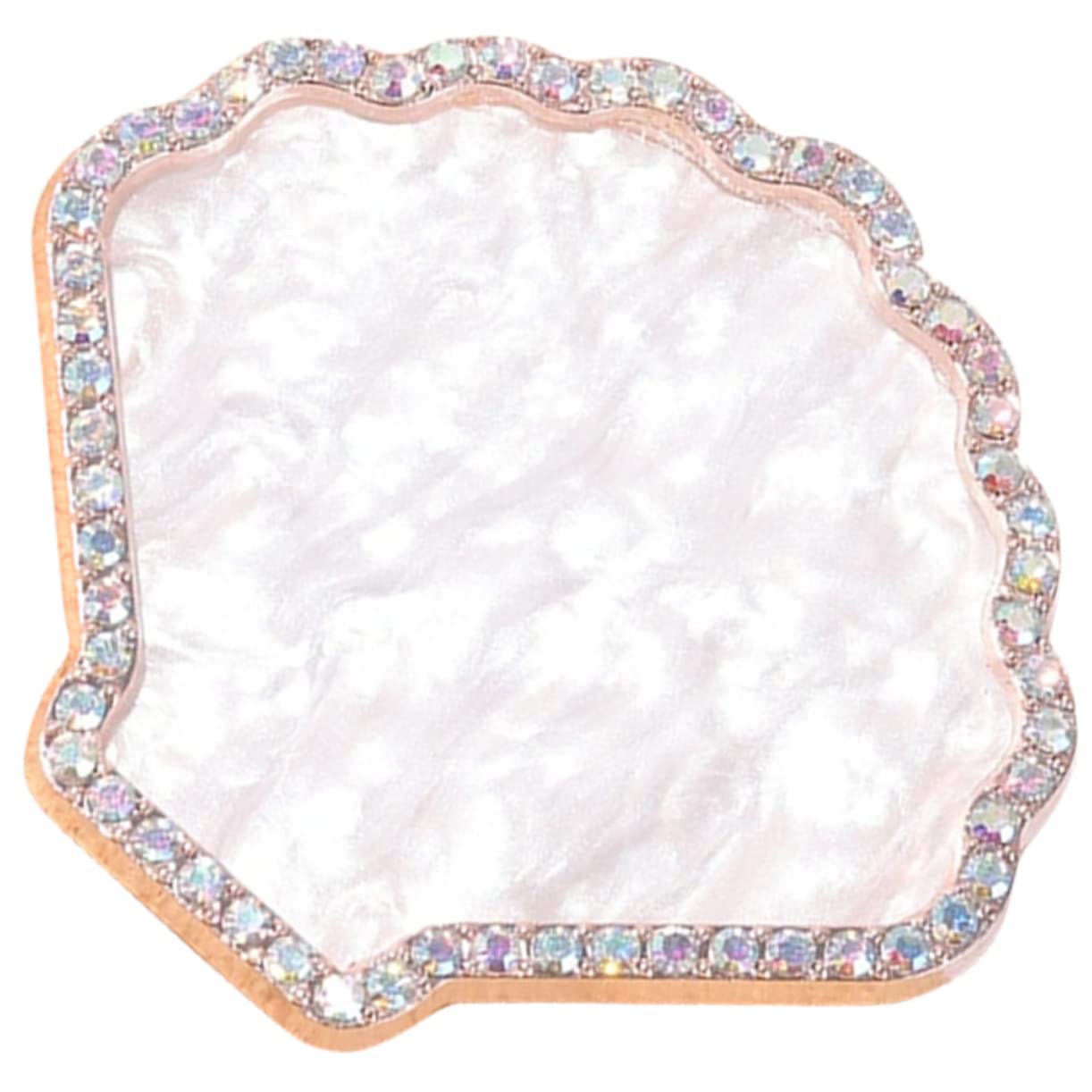 HONMEET Nail Art Painting Palette Tray Holder Vintage Rhinestone Display Board for Shell Nail Tips Makeup Mixing Tray for Nail Polish and Gel Art