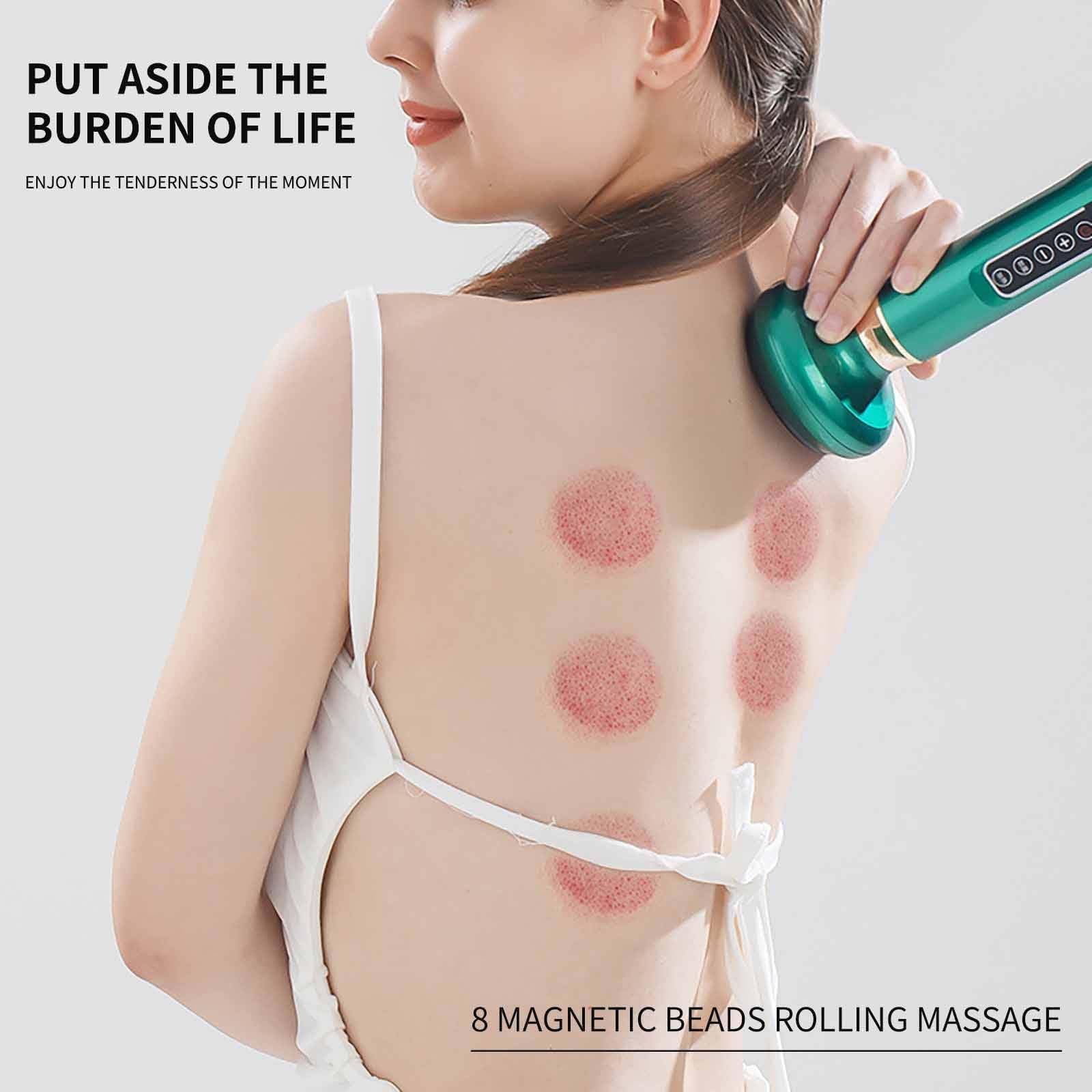 Générique Masseur Anti Cellulite,Ventouses Electrique Anti Cellulite à Main électrique,Masseur De Graisse Corporelle Réglable à 12 Niveaux pour l'abdomen,Les Cuisses