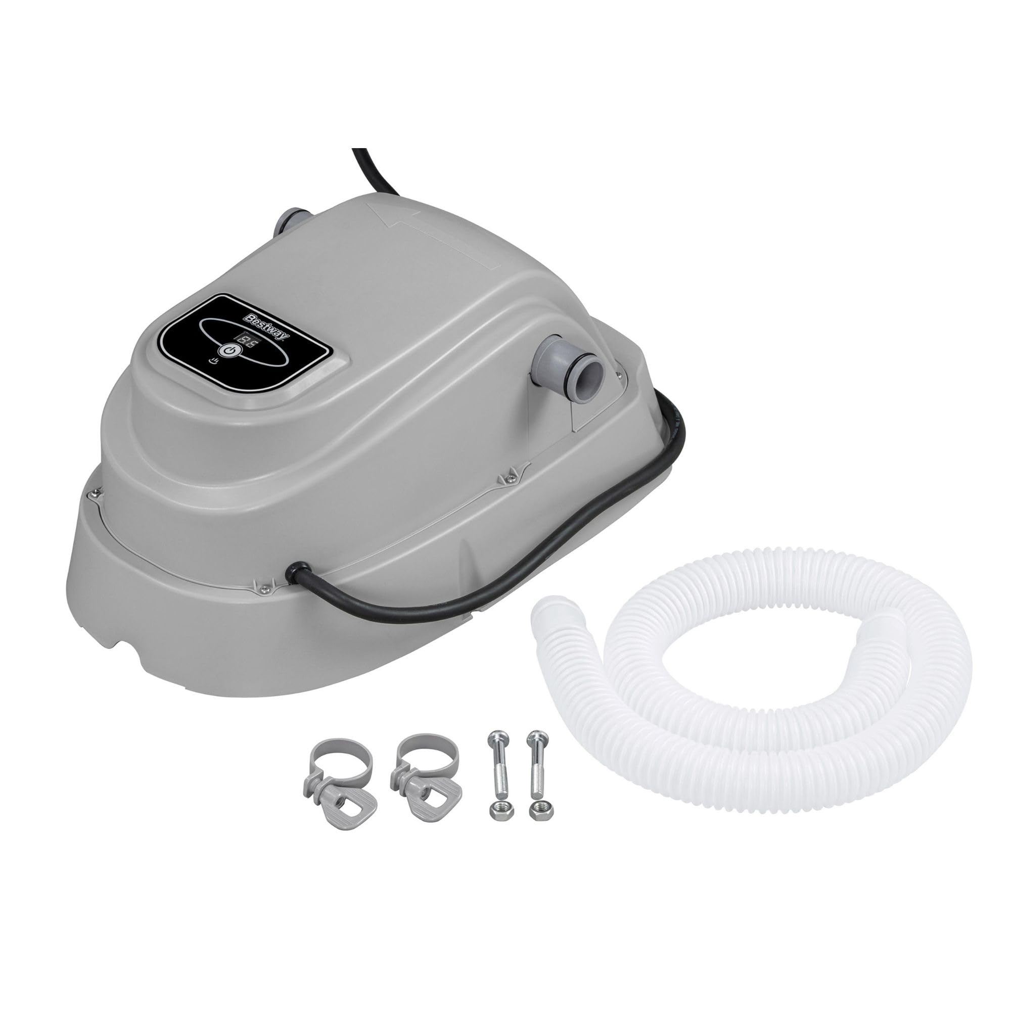 Bestway Riscaldatore per Piscine Fuori Terra, Adatto per Piscine da 4,6 m, Grigio