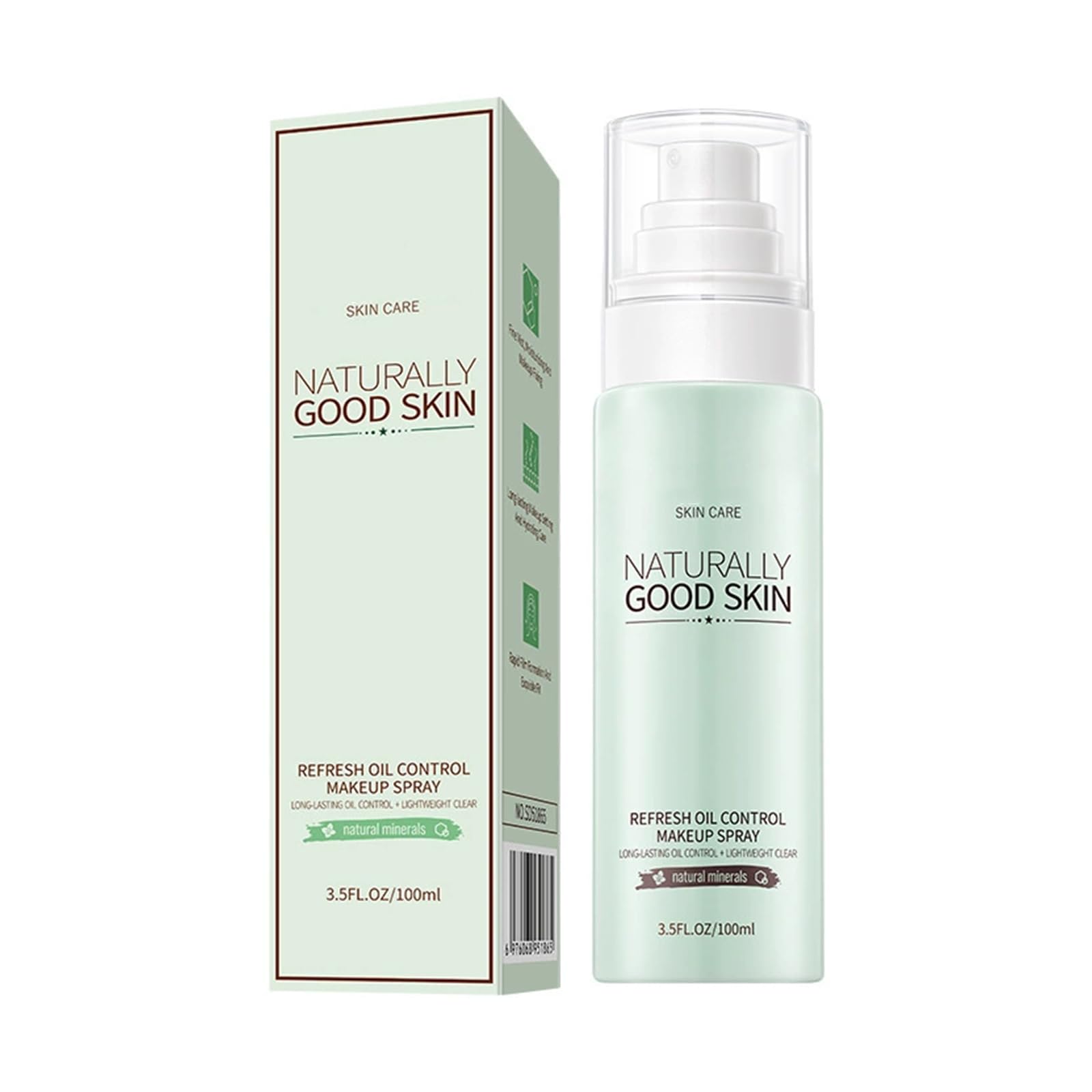 Spray Fixant Matifiant Visage Contrôle Brillance, Formule Fraîcheur Non Grasse, Fixation Maquillage Longue Tenue, Texture Légère Sans Residu Collant, Pour Peaux Mixtes à Grasses