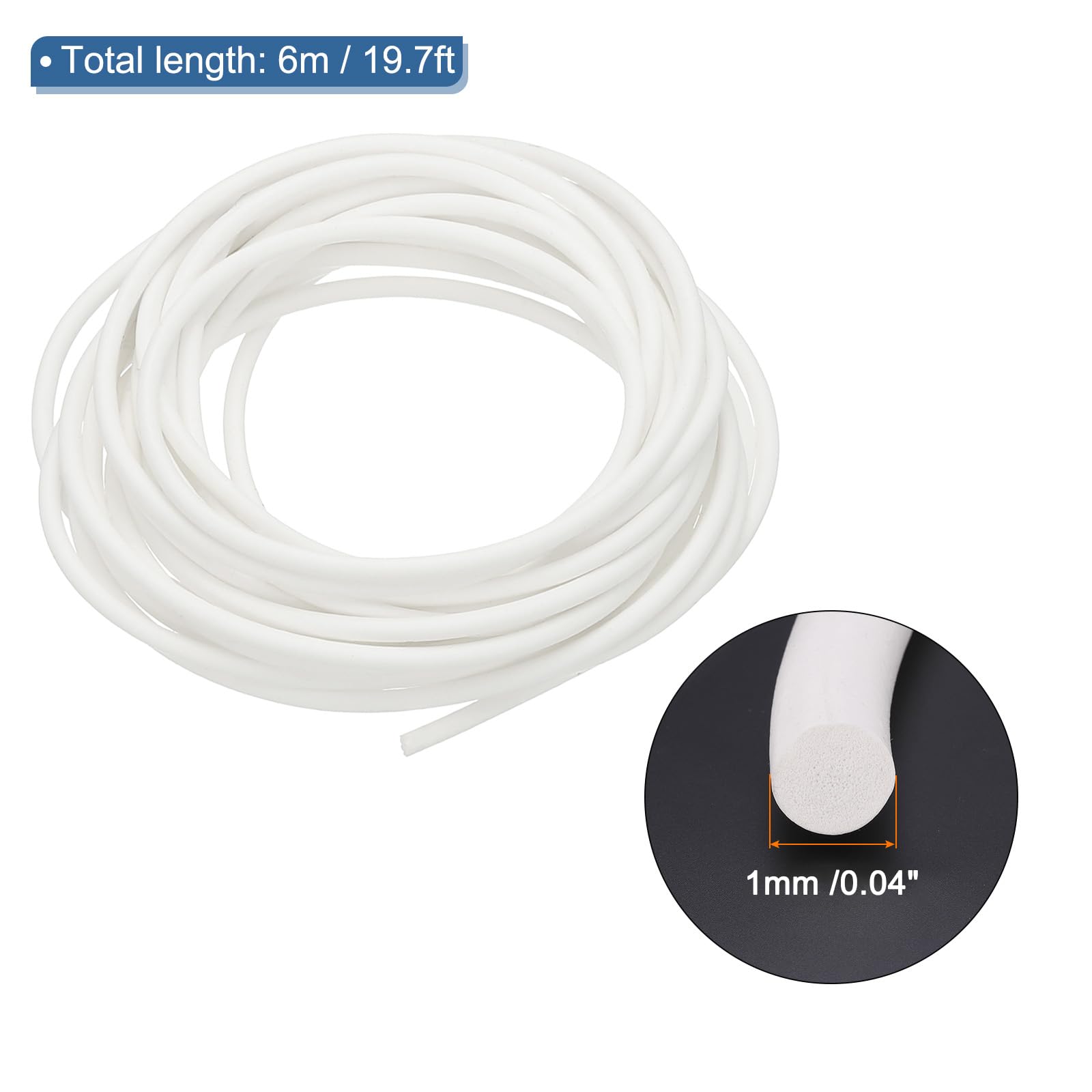PATIKIL Silicone Foam Seal Strip - Image 2