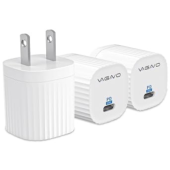 3Pack USB C Block for iPhone 17 Charging, 20W Mini USB C Wall Charger Block | Fast Charging Blocks Plug Bricks PD TypeC Adapter for iPhone 17 Air/17 Pro Max/16 ProMax/16Plus/15/14/13/12/AirPods/iPad Pro