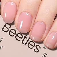 Vista 18 de Beetles Esmalte de uñas en gel, 1 unidad de 15 ml/0.5 oz, color natural, esmalte de uñas en gel neutro, color durazno (Peach), esmalte translúcido