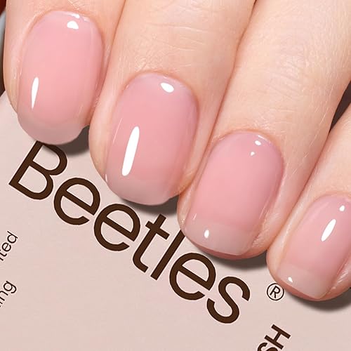 Miniatura 198 de Beetles Nude - Esmalte de uñas en gel natural de 15ml/0.5 onzas líquidas, color neutro, color crema, translúcido, lámpara LED UV para uñas, 15ml/0.5