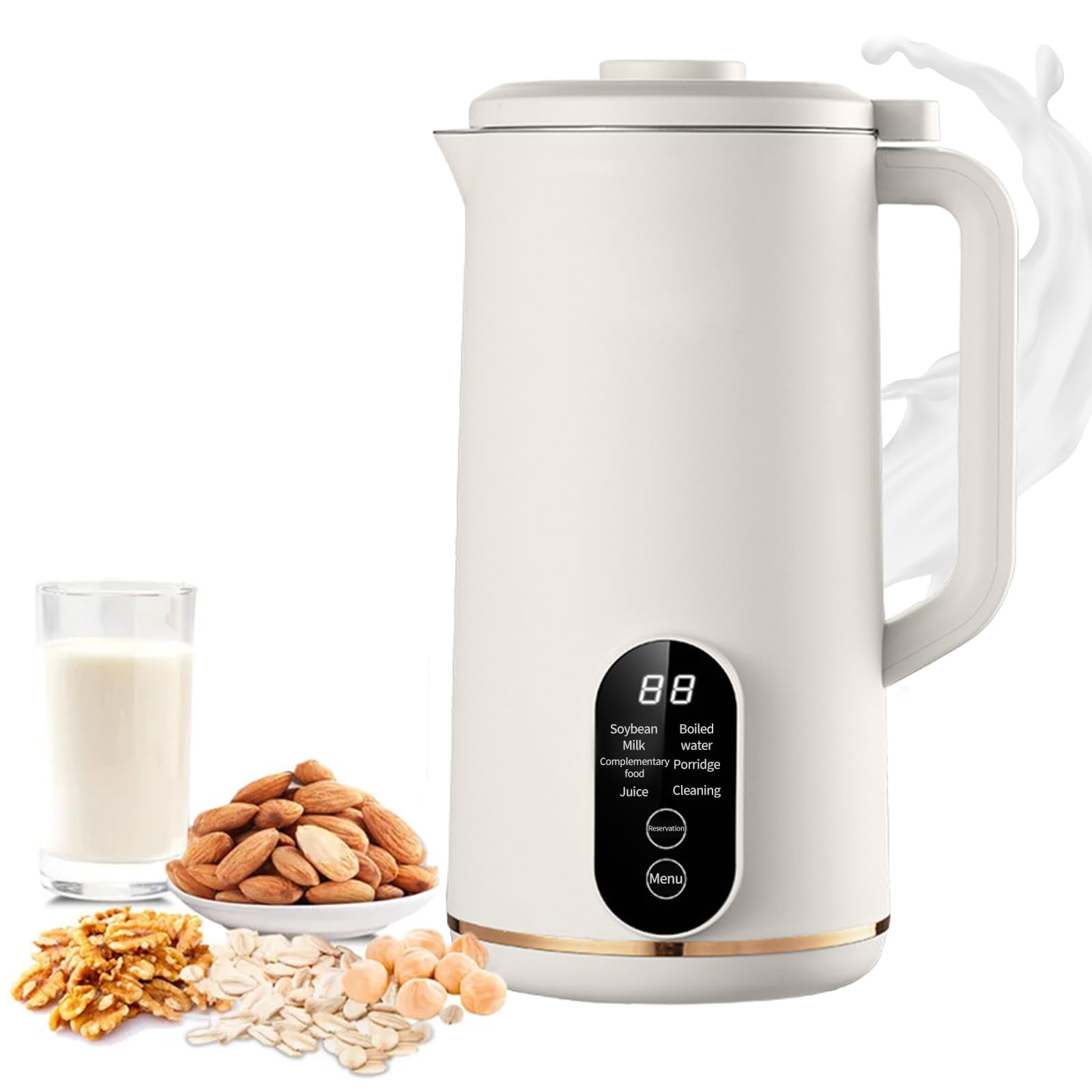 Automatic Nut Milk Maker Blender 22oz Soy Milk Maker Nut Milk Maker Machine with Self-Cleaning Delay Start Boil