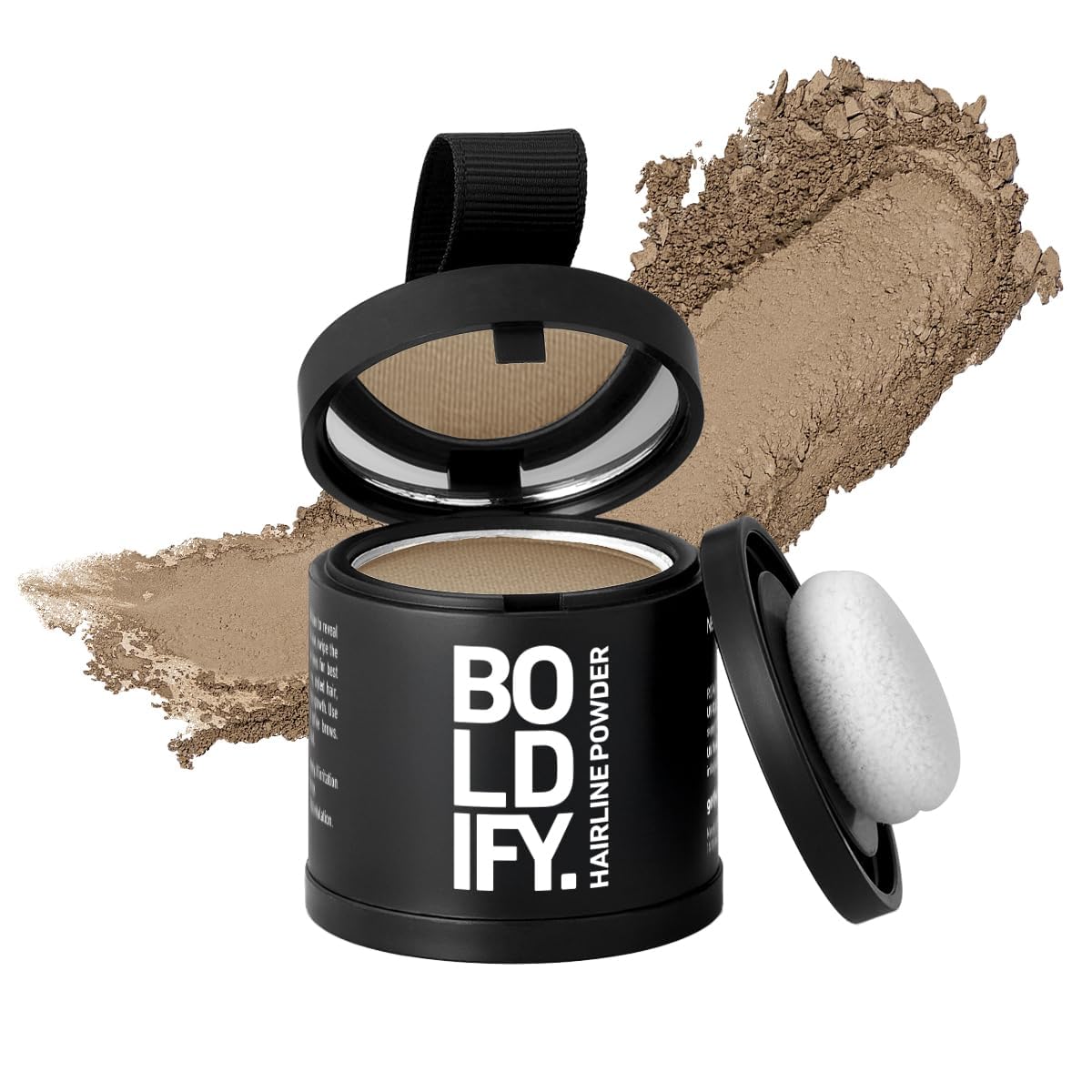 BOLDIFY Hairline Powder - Root Touch Up Hair Color for Gray Coverage - Bald Spot Concealing Hair Powder for Women & Men - 24-Hour Stain-Proof - Medium Blonde
