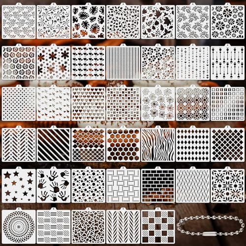 Lista de Plantillas para repostería - los preferidos. 41 Qumenan - 40 plantillas de galletas para hornear para galletas de glaseado real, plantillas de pintura artesanal, para decoración de pasteles, crema de mantequilla (5.5 pulgadas)