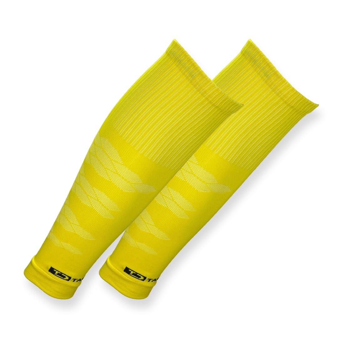 Tapedesign Tubes Pro 1 Pair Football Socks (One Size) - Yellow - Knee High - Football Sleeves for Shin Pads - Men, Women & Children