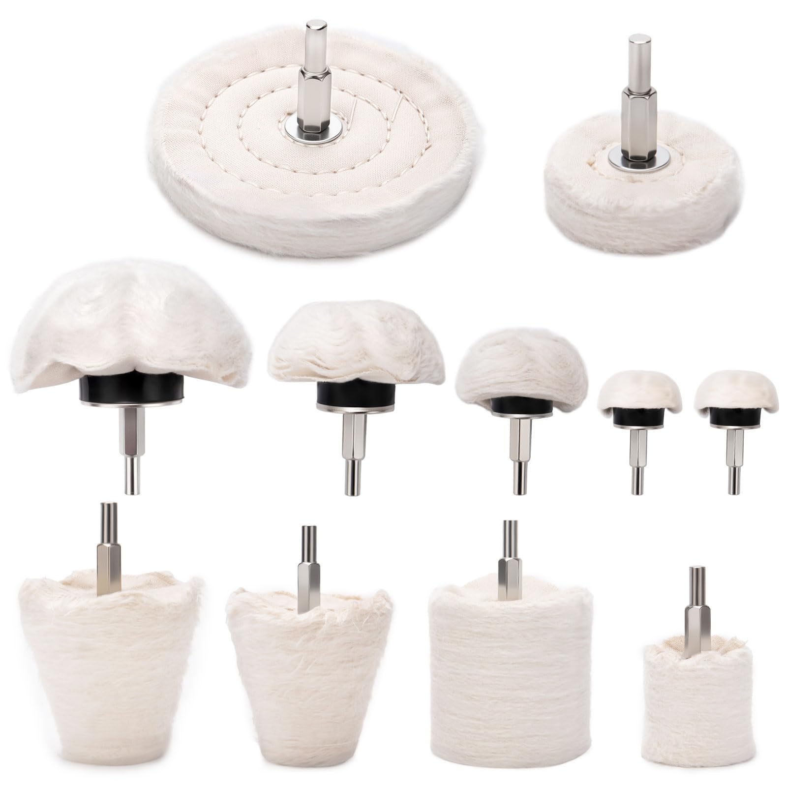 Aluminum Polishing Kit - 11PC Drill Buffing Set -1