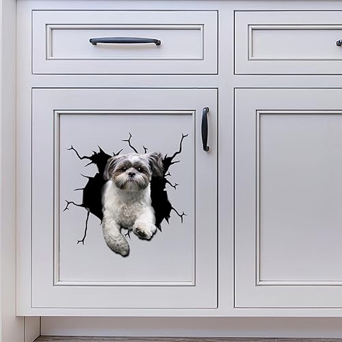 Miniatura 4 de Shih Tzu - Adhesivo de advertencia para ventana de perro Shih Tzu para mujer, divertido memes, parachoques automotriz
