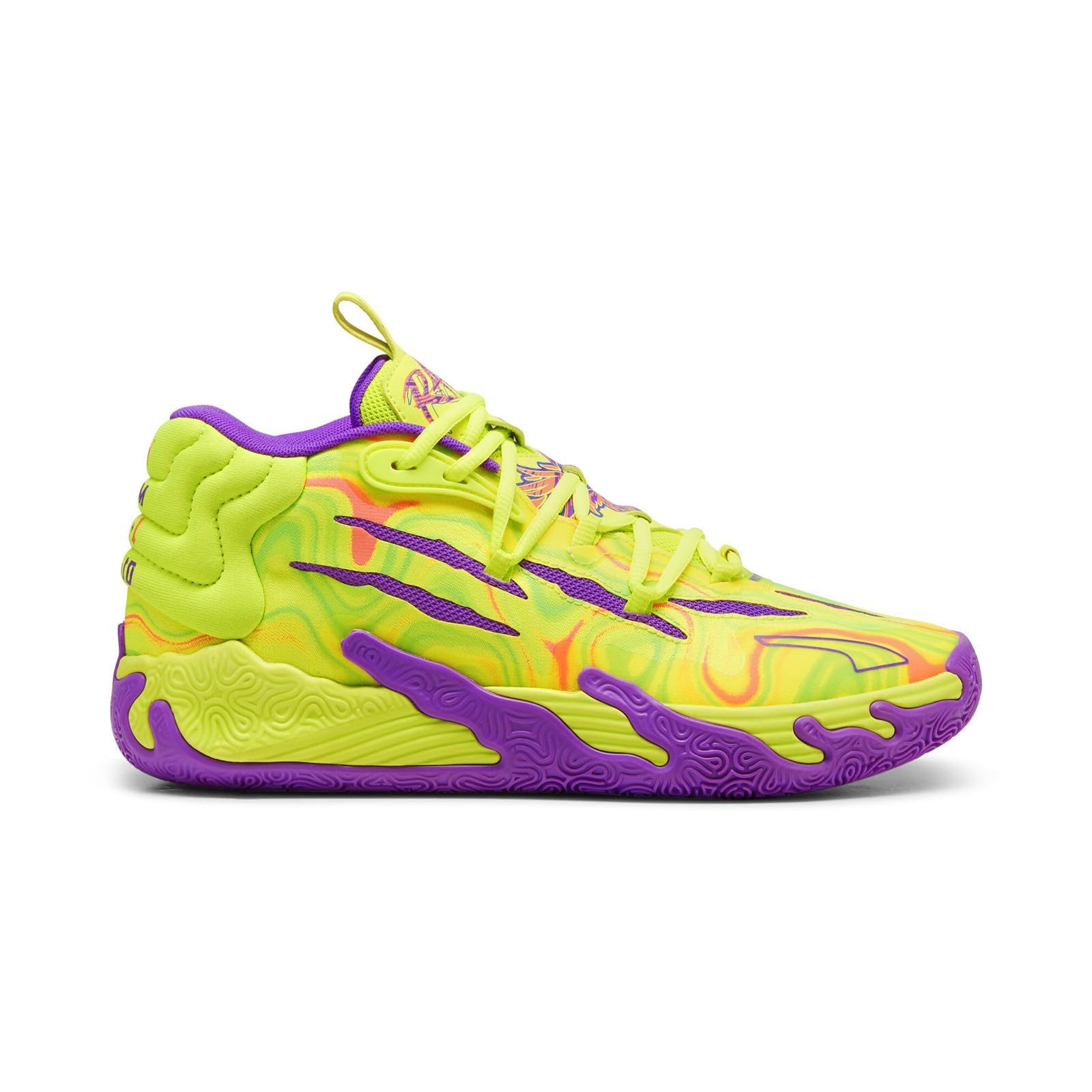 PUMA Womens Mb.03 Spark Basketball Sneakers Shoes Athletic Court, Indoor - Yellow - Size 9.5 M, 37989801
