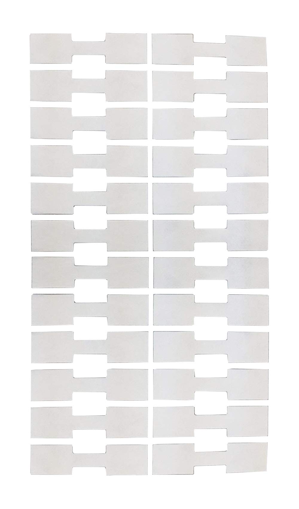 FindingKing 1000 Jewelry Sticker Price Tags Square Barbell Labels 1 3/8" x 1/2"