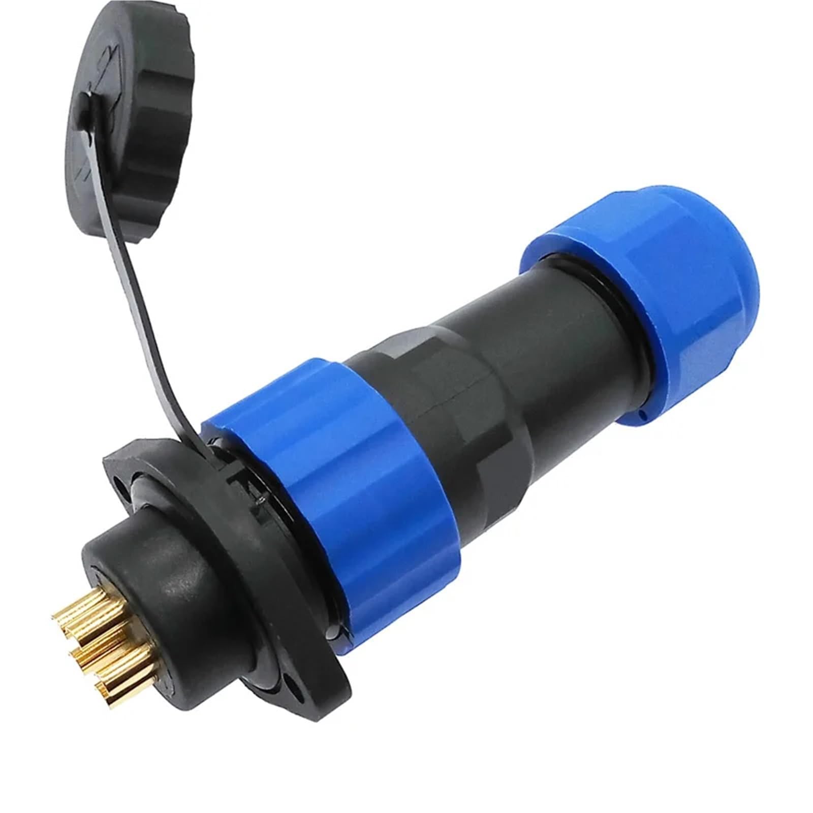 SP20-Stecker, 2-Loch-Flanschbuchse, 2/3/4/5/6/7/8/9/12/14-polig, IP68-Kabelanschlüsse, 1 Stück(3 pin)