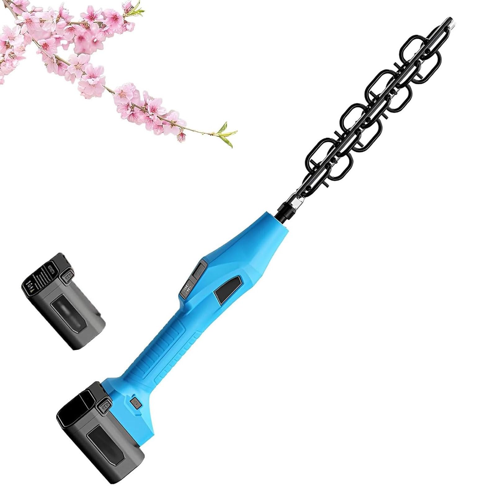 XNZJHPP Cordless Blossom Thinner, Handheld Fruit Tree Pruning Thinning Machine with 2 Batteries, Bud Flowers Trimming Tool with 4 Adjustable Speed, Forward/Reverse