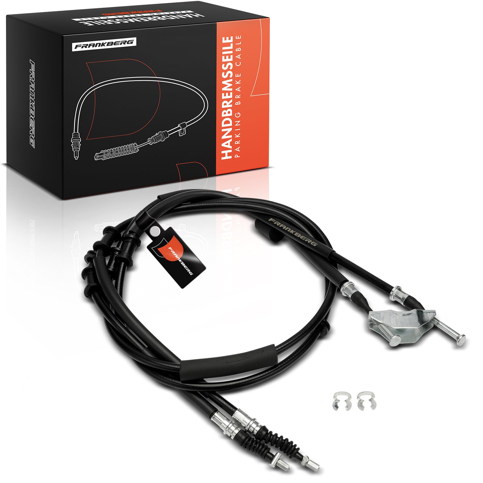 Frankberg 1x Câble de Frein à main Essieu Arrière Gauche Centre | Compatible avec Meriva X03 1.2L-1.8L 2003-2010 Meriva MK I X03 1.6L 1.8L 2003-2010 Remplacer# 522012
