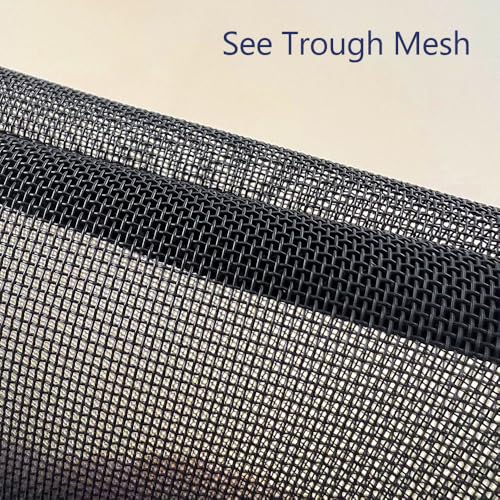 Mesh Cosmetic Bags with Zipper and Handle, Breathable Organization Pouch Pocket for Travel Purse Makeup Toiletry Office Home to Storage Items, 3pcs Black Assorted Sizes 9x8 8x6 6x4 inch4