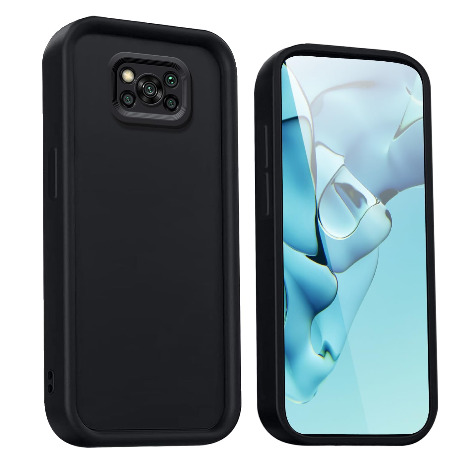 ebestStar - Cover per Xiaomi Poco X3 NFC, X3 Pro, Custodia Silicone Trasparente, Protezione TPU Antiurto, Bordi Rinforzati, Trasparente + Vetro Temperato x2