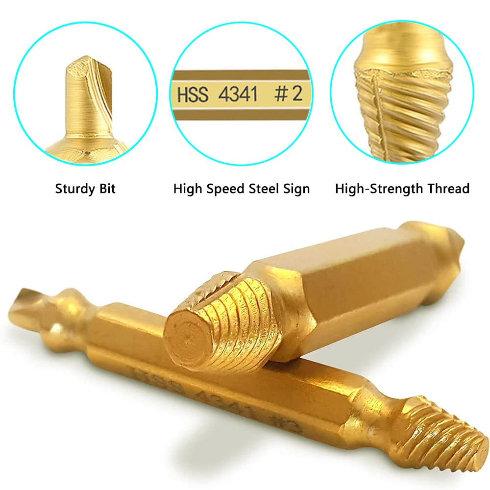 Schroevenverwijderaar 4/5 / 6pcs Beschadigde schroefafzuigkapset. De kapotte schroef en de boutverwijderaar kunnen eenvoudig de removal-tool verwijderen Schroef Extractor (Size : 6PCS silver Schroevenverwijderaar 4/5 / 6pcs Beschadigde schroefafzuigkapset. De kapotte schroef en de boutverwijderaar kunnen eenvoudig de removal-tool verwijderen Schroef Extractor (Size : 6PCS silver