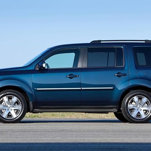 Miniatura 2 de Estribos laterales de aluminio de 5.5 pulgadas compatibles con Honda Pilot SUV 2016-2022. Barras de paso para roca deslizante.