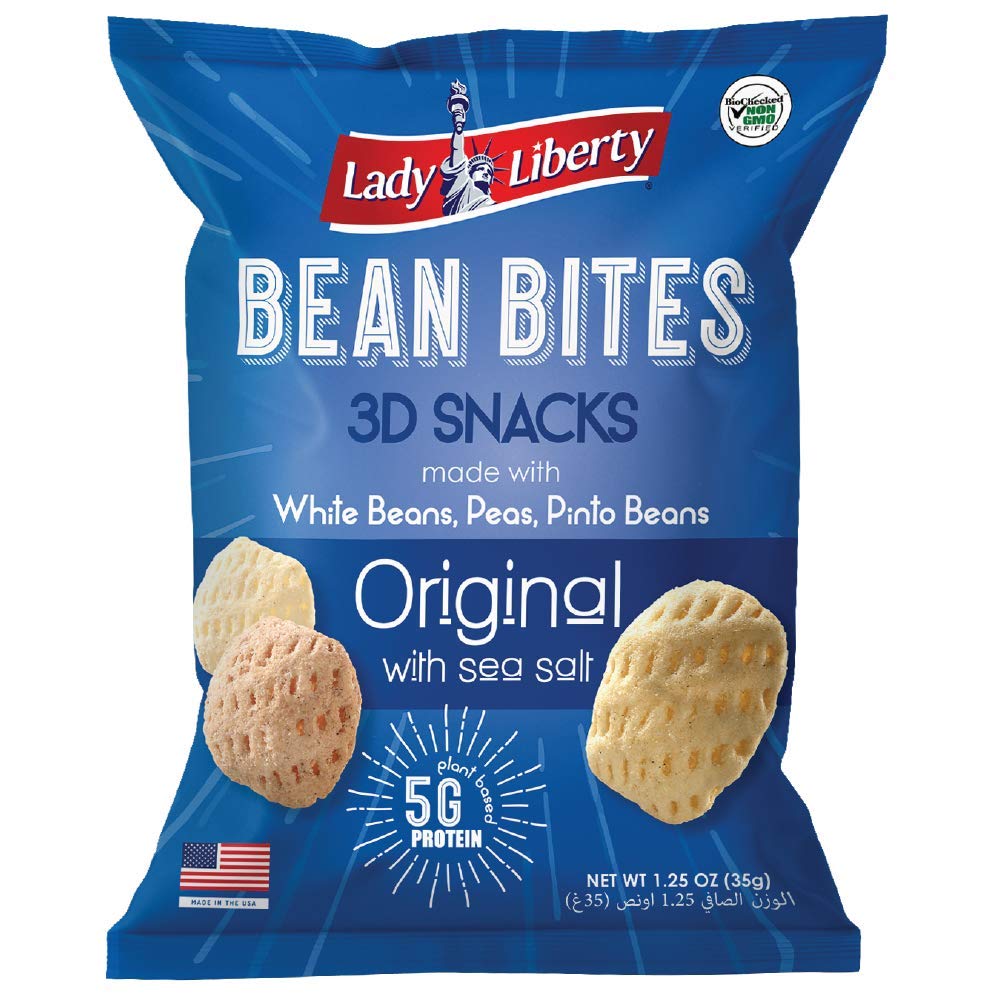 Lady Liberty Bean Bites, Original, Non-GMO, Plant-Based Protein, 35 gm