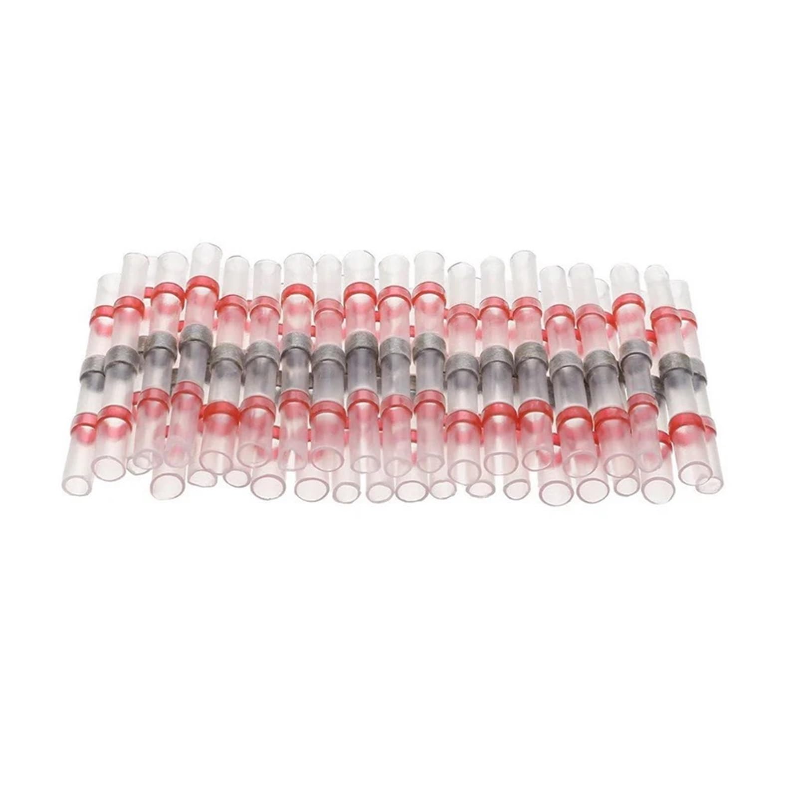 Schrumpf-Kabelverbinder, Wärmeschrumpf-Stoßverbinder Mehrfarbig 50/100/200 Stk(Yellow 100pcs)