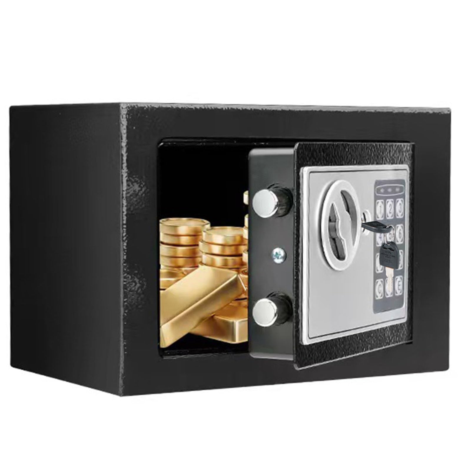 Safe Box 6.6L, Small safe Box for Home, Security Cash Document Storage Box with Digital Keypad, Lockable Home Safe box for Cash Jewelry