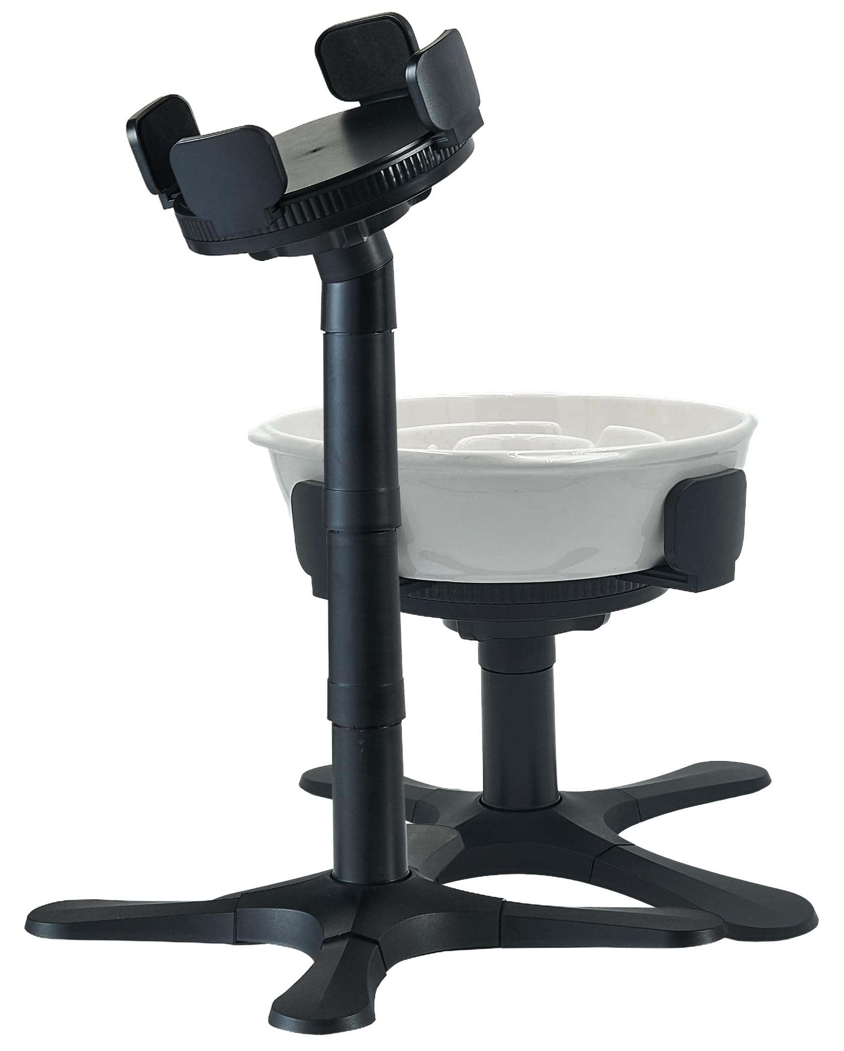 BestVida Dog Bowl Stand with Adjustable Width & Height [Stand Only], Elevated Pet Water & Food Bowl for Small, Medium & Large Pets