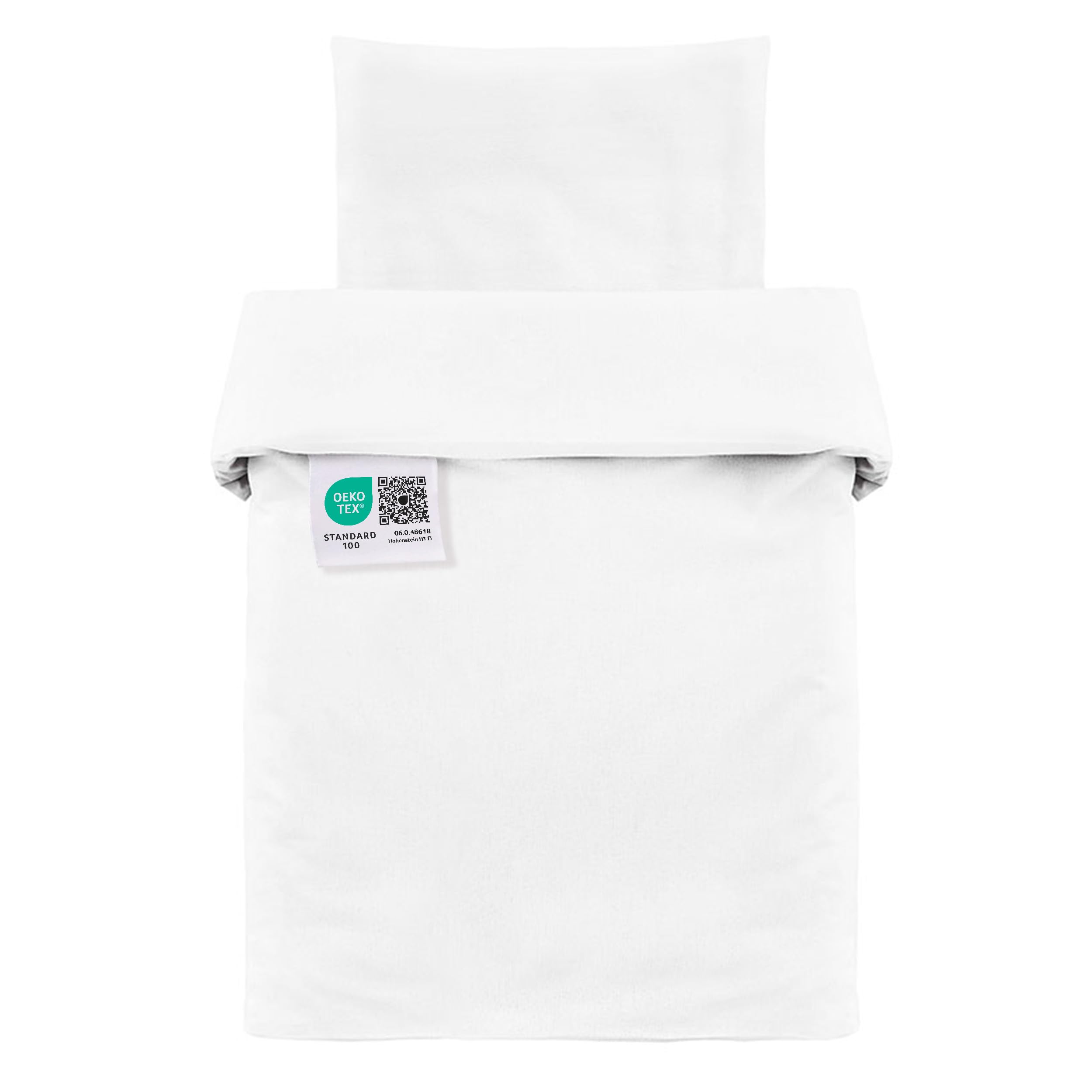 Sleepling 196278 Set Lit Bébé Couette 4 Saisons 80x80cm + Oreiller Plat 35x40cm - Microfibre EU