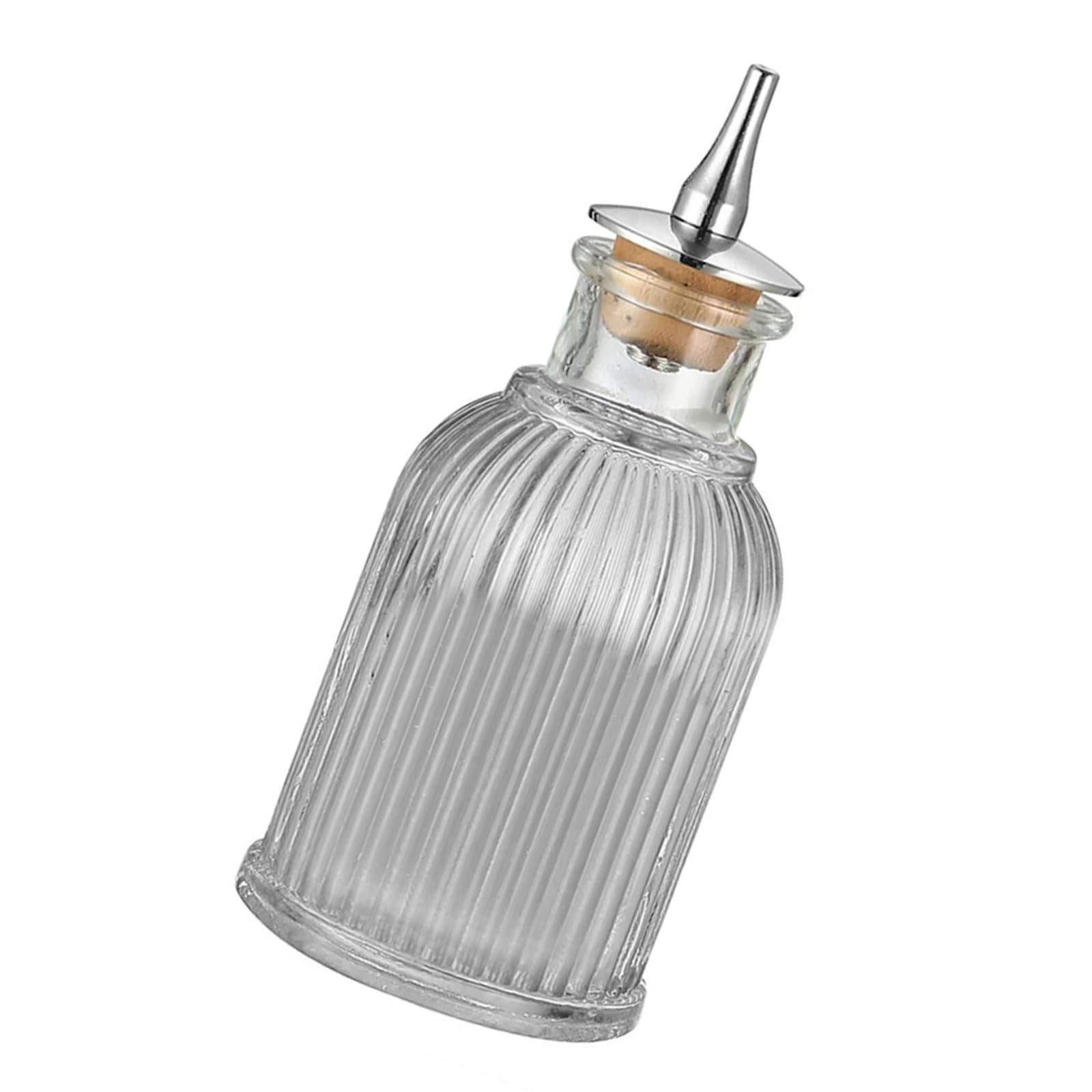 Piceioep Modern Clear Engraved Glass Vessel Equipped with Snug Stopper to Keep Drink Freshness Drink Serving Pourer Decorative Club Pourer for Beverages