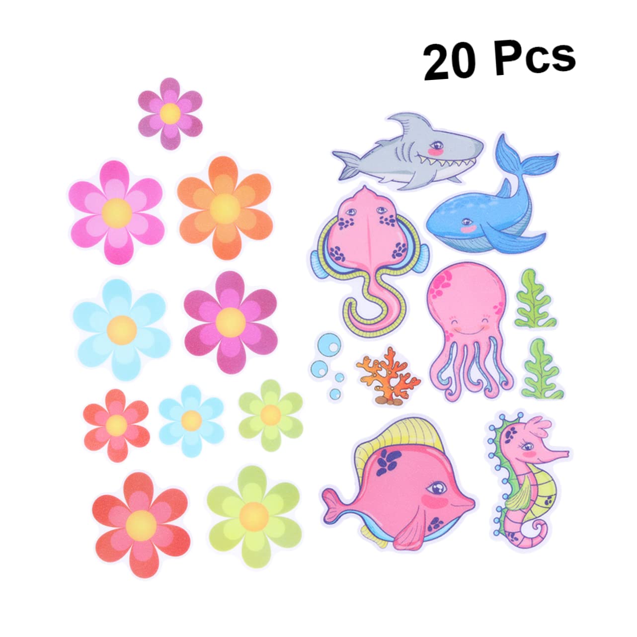 Ciieeo 60 Piezas Pegatinas de baño - Pegatina Antideslizante - Pegatina para bañera calcomanías de bañera calcomanía de bañera Antideslizante calcomanías Antideslizantes Anti Pegatinas PU