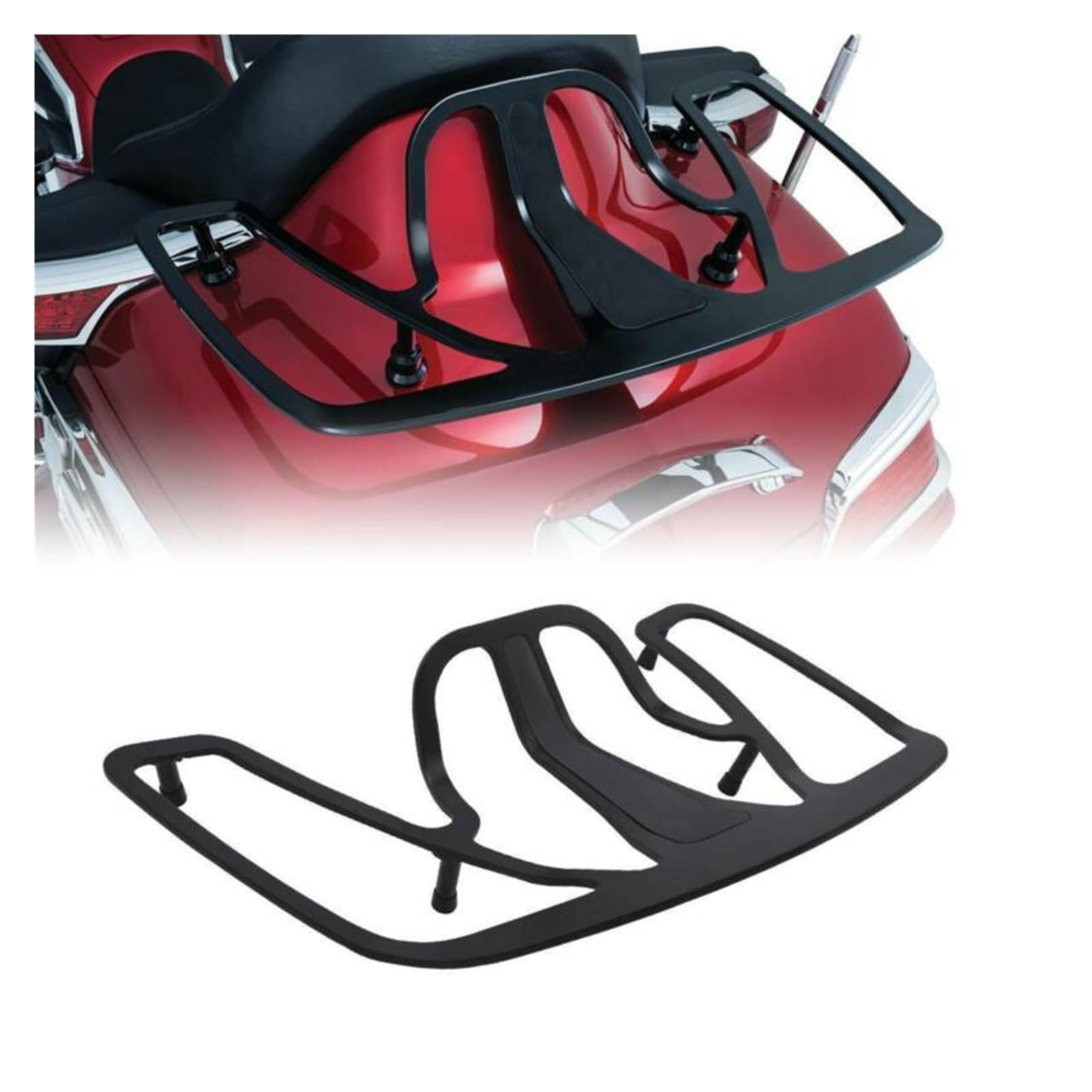 Porte Bagages Arrière Support Porte-Bagages Pour Goldwing GL1800 GL 1800 2001-2017 Accessoires Moto Porte-Bagages Arrière Support De Coffre Support D'étagère Support De Support (Taille