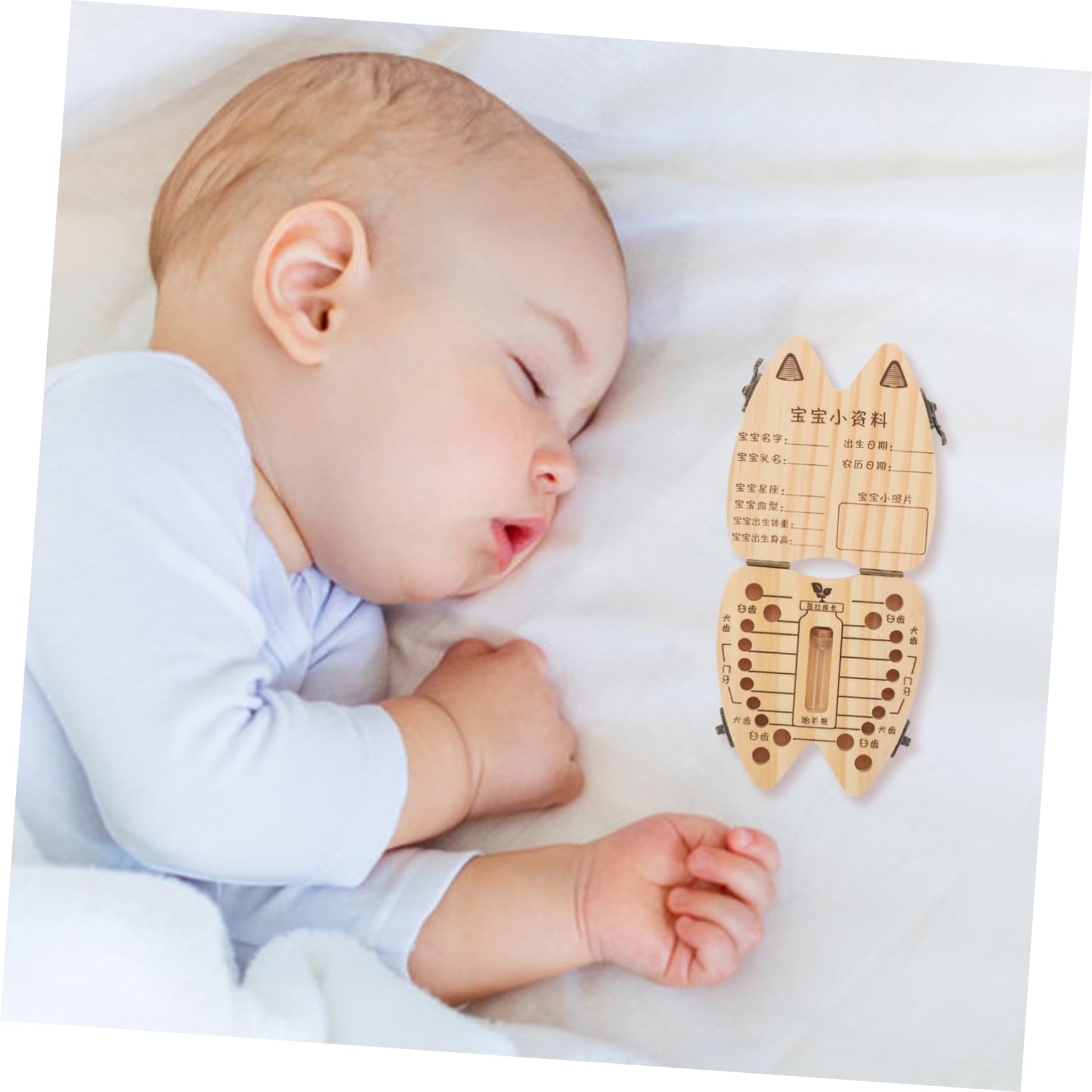 Gepersonaliseerde houten kist tandenfee – op maat gemaakte aandenkendoos, opberger voor kindertanden, handgemaakt babycadeau, unieke houder voor tandenfee - België