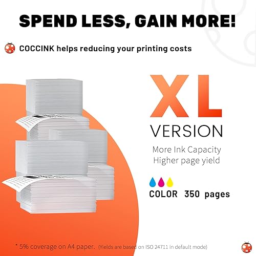 Miniatura 3 de COCCINK Cartucho de tinta de repuesto 246XL para Canon Pixma MG2520 MG2522 MG2922 MX492 MX490 TS3322 TS302 TS3122 TR4520 IP2820 IP2850 para Canon