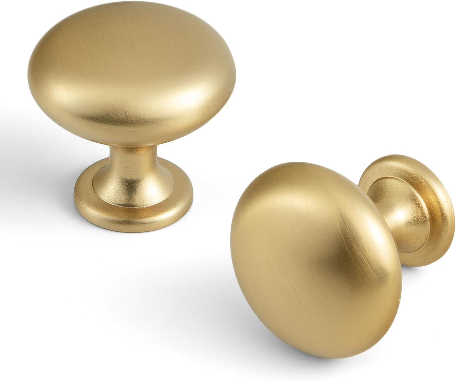 Champagne Bronze Zinc Alloy Cabinet Knob - Single Hole Center Cabinet Pull Hardware for Bedroom, Kitchen, 12 Pack