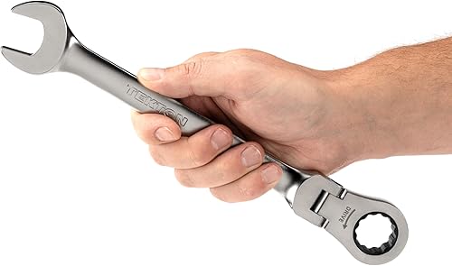 Miniatura 6 de TEKTON Llave combinada de trinquete de 12 puntos con cabezal flexible de 0.866 in  WRC26422