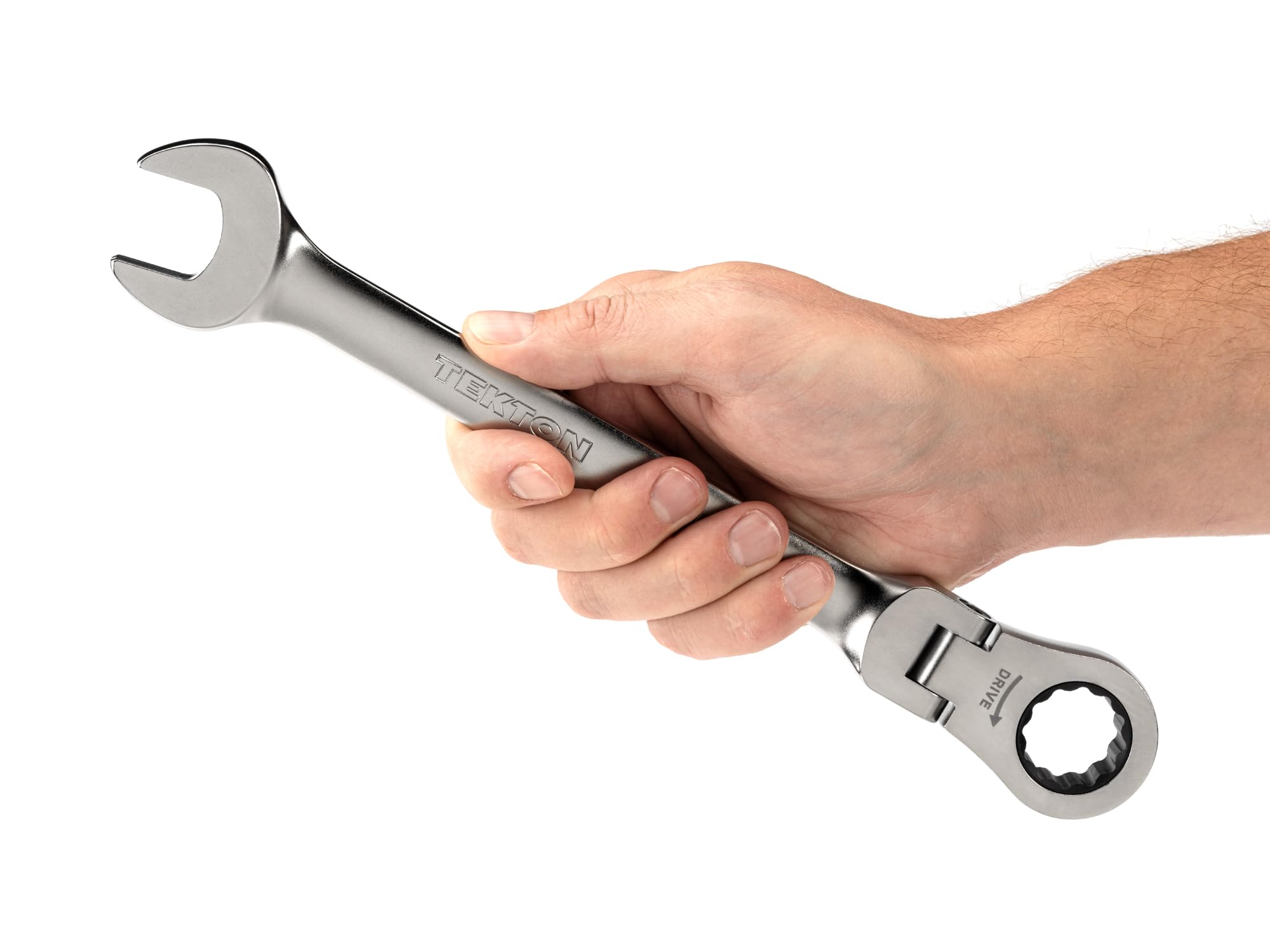 TEKTON 22 mm Flex Head 12-Point Ratcheting Combination Wrench