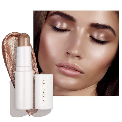 LACOMCHIR Sunkiss 02 - Resaltador en crema para maquillaje facial y corporal, iluminador de humedad y brillo saludable, bronce sin peso, brillo