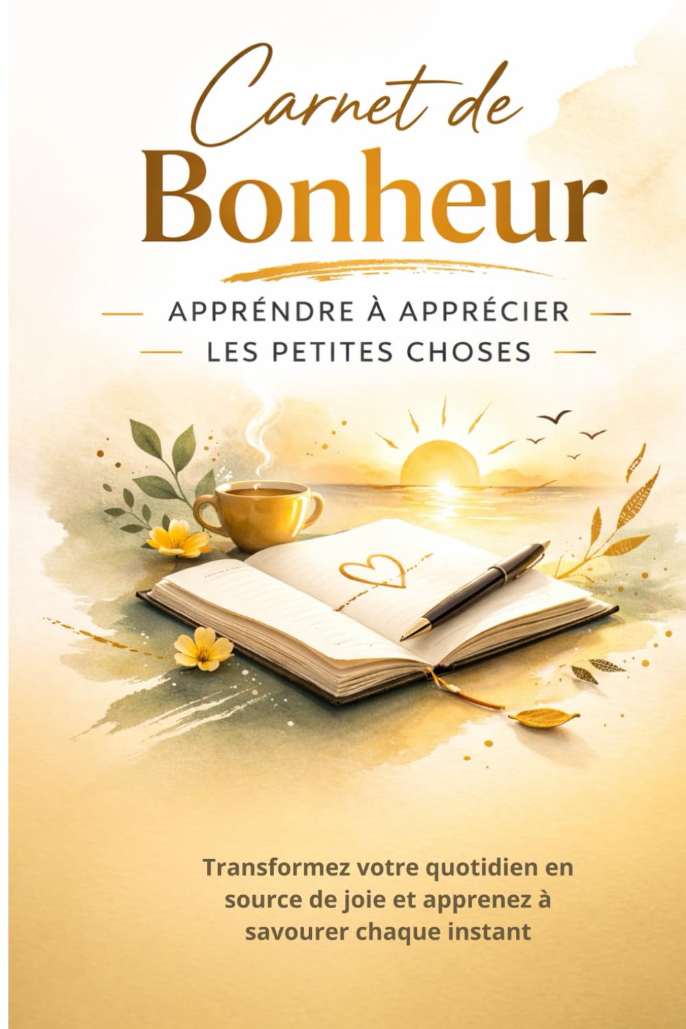 Carnet de Bonheur – Apprendre à Apprécier les Petites Choses: Un guide simple pour cultiver la gratitude et retrouver le plaisir des choses essentielles