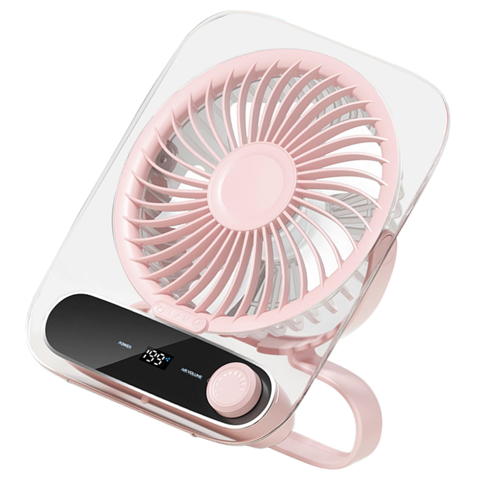 TAZIZI Practical Small Desktop Fan Comfortable Small Rechargeable Air Cooling Suitable for Effective Cooling Quiet Operations