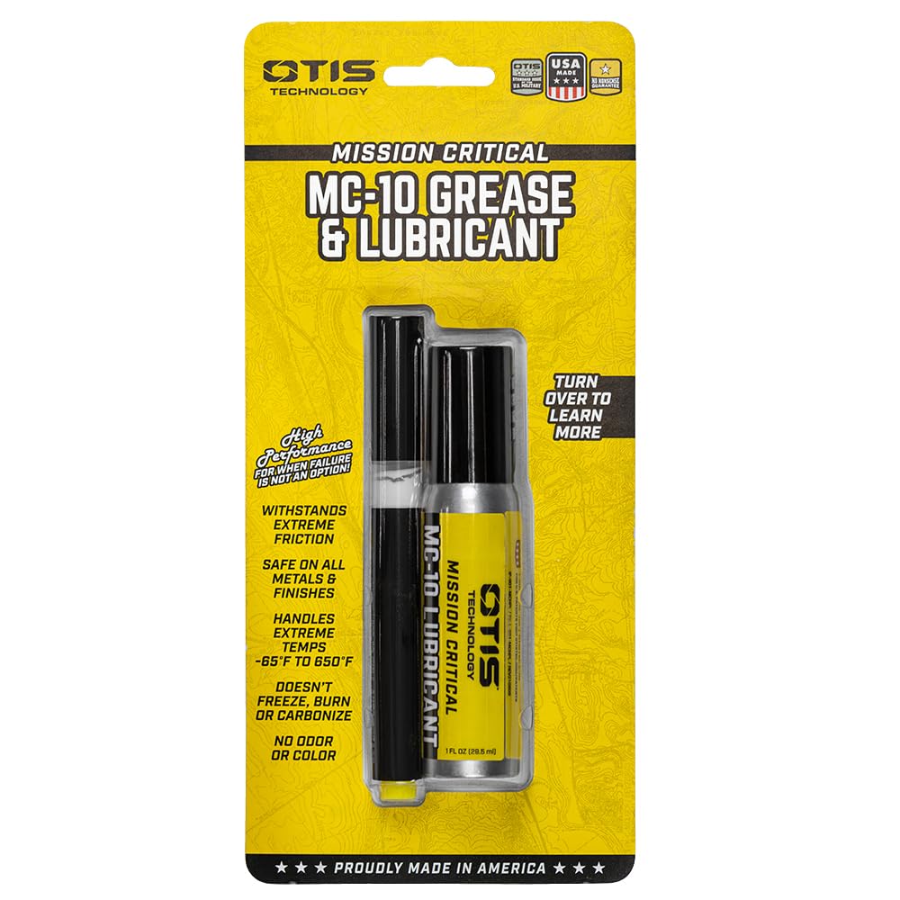 Otis MC-10 High Performance Grease + Lubricant, Gun Cleaning Chemical, Colorless, Odorless, High-Temperature Range, Includes Grease Pen (FG-MCLGC)