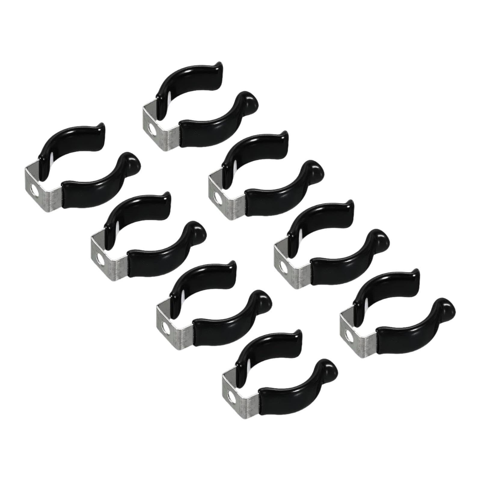 Mophrati Black Manganese Steel Lamp Support Prevent Sagging Durable Light Tube Clips Engineered For Reliable In Challenging Environments U Shape Lampholder Support, T8