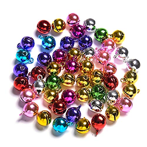 Jingle Bells for Crafts,iKammo 12mm Small Bells DIY Bells Christmas Crafts for DIY