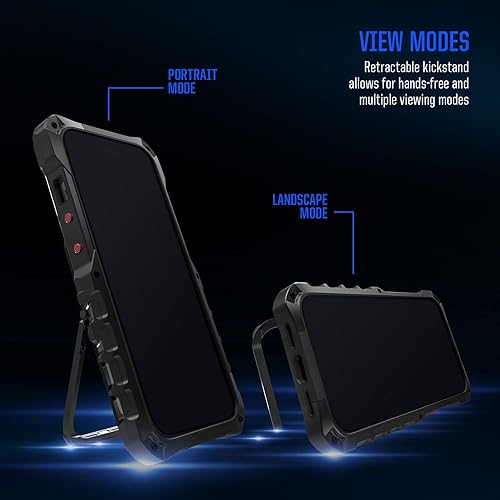 Miniatura 4 de Element Case Black Ops para iPhone 14 Plus  14 Pro Max (6.7 pulgadas), agresivamente resistente, táctico y a prueba de golpes con carteratarjetero y