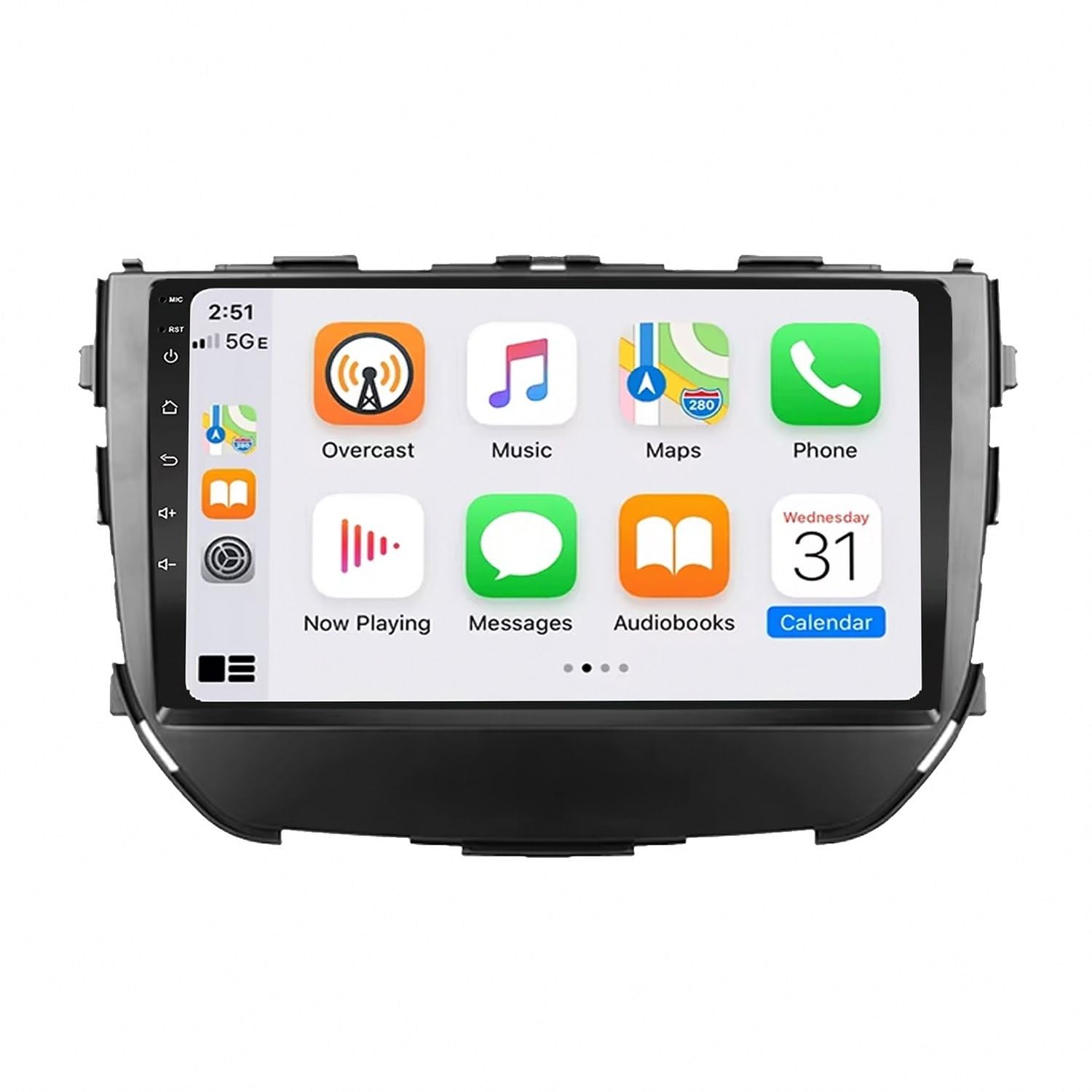 Nawigacja Z Ekranem Dotykowym, Radio Samochodowe dla Suzuki WAGON R 2010-2018 Przenośny Ekran Dotykowy Apple Carplay, Nawigacja Gps/Sterowanie, 8 Rdzeń 8G+256G